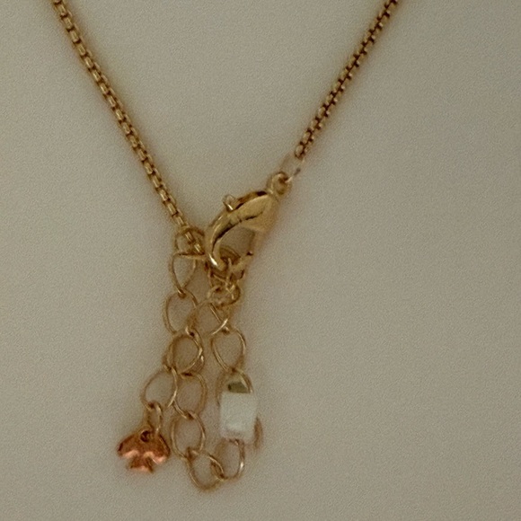 Kate Spade x Target Lucky Letter Charm Necklace 16” + 3” Extender, Gold NEW - Picture 6 of 6